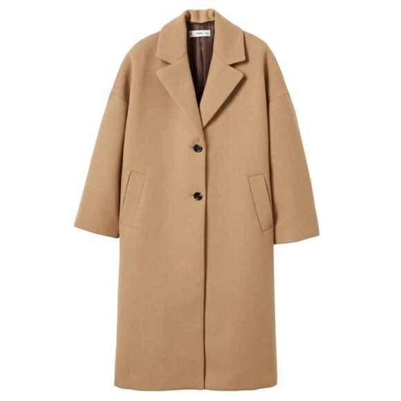 Mango Wool Blend Coat New - Picture 9 of 11